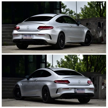 

For Mercedes-Benz W205 C-class COUPE 2-DOORS 2015-2019 Spoiler ABS Material Primer Color Car Rear Trunk Wing Spoiler