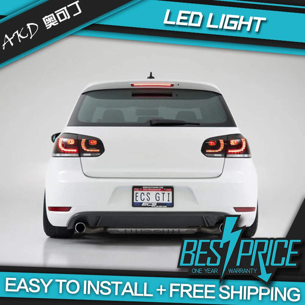 АКД автомобильного тюнинга хвост светильник s для VW Golf 6 LED MK6 R20 светодиодный DRL бег