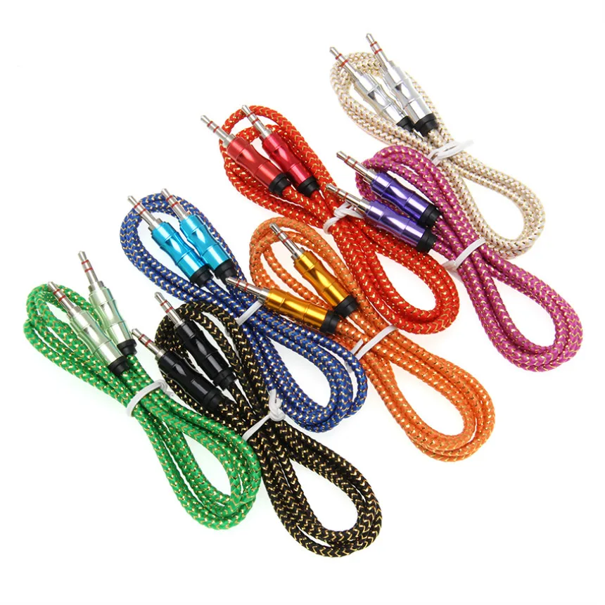 3 5mm Male to Male Stereo Jack Aux Audio Cable for Car Headphone Speaker Phone AUX Cord 1m