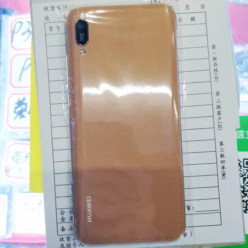 6,1 дюйма, новинка, для huawei Y6 /Y6 Prime /Y6 Pro, задняя крышка, крышка для батареи, корпус, чехол, запчасти для заднего стекла
