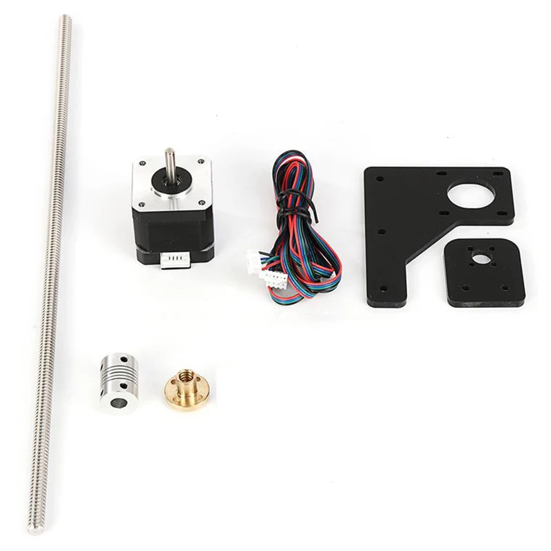 Z Axis Upgrade Kit 42 шаг двигателя и T8x2 свинцовый винт 380 мм 8 мм с медью для 3d принтера части