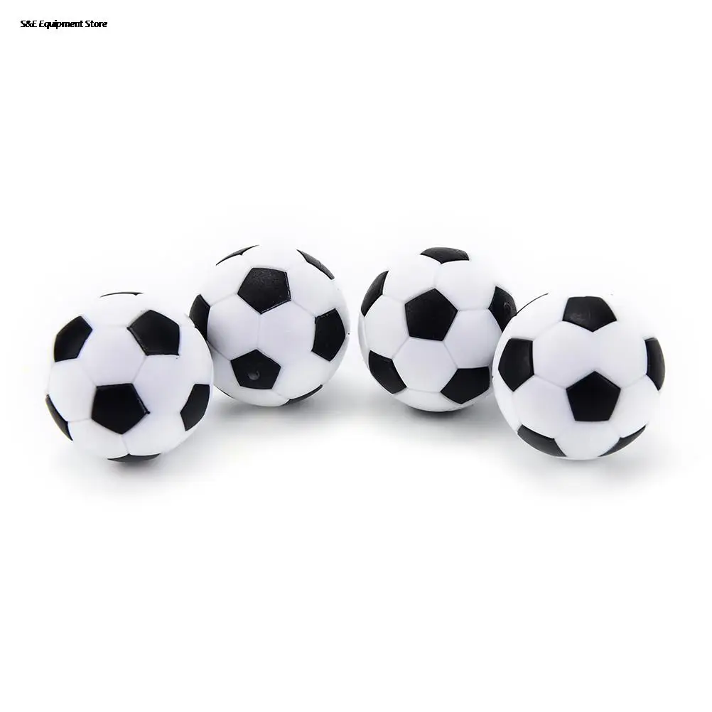 New 4 Pcs 32mm Football Fussball Soccerball Sport Gifts Round Indoor Games Foosball Table Football Plastic Soccer Ball