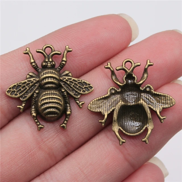 Bee Charms Jewelry Making, Bee Charms Gold Silver