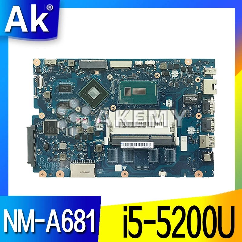 Для For Lenovo Ideapad 100-15IBD 100 15IBD CG410 CG510 NM-A681 материнская плата i5-5200U 920M 1GB | Компьютеры и