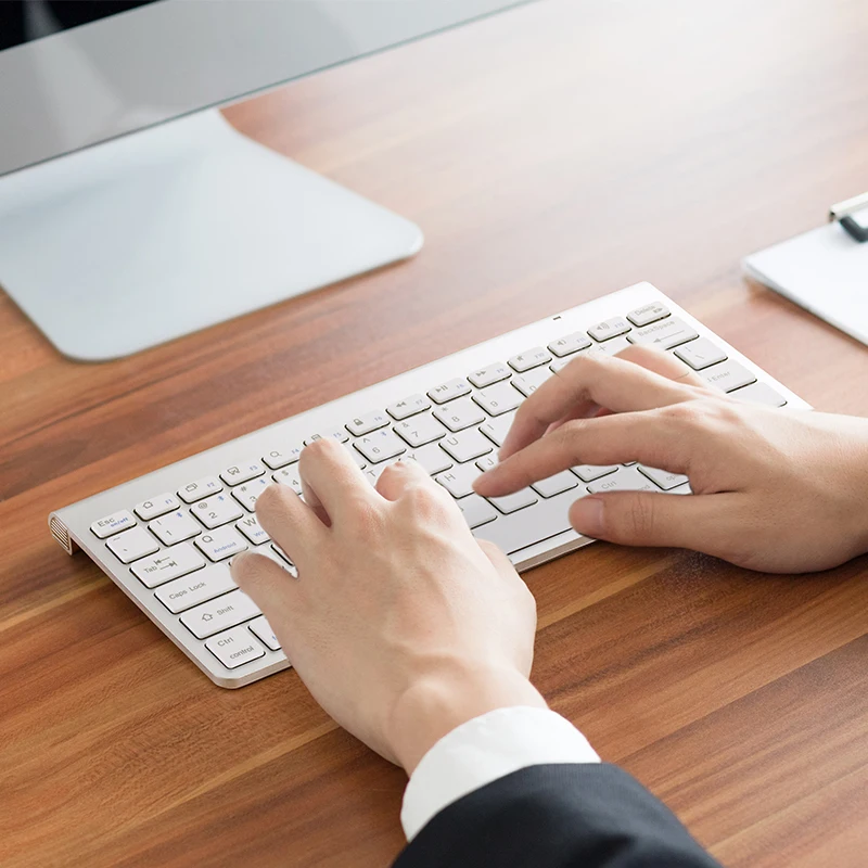 Профессиональная ультратонкая беспроводная клавиатура SANLEPUS Teclado с Bluetooth 3 0 для