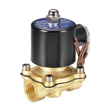 Uxcell 2 способа 1/" PT резьба AC 220 В латунь нормально закрытый Электрический электромагнитный клапан