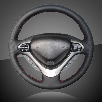 

Auto Braid On The Steering Wheel Cover for Honda Spirior Old Accord Hand-Sew Car Braiding Wheel Covers