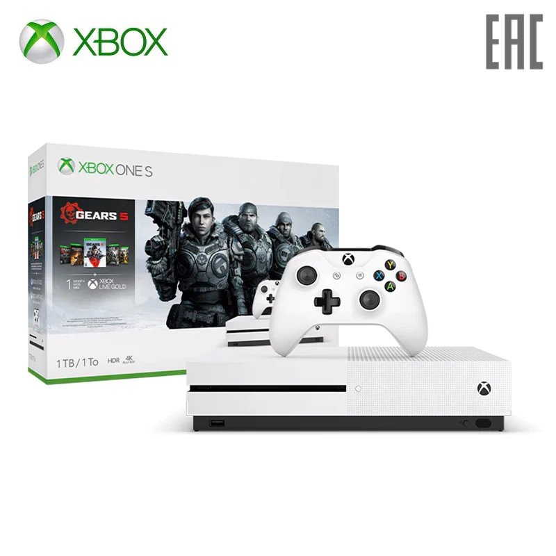 Игровая консоль Xbox One S 1Tb с играми Gears 5 + Ultimate издание of War 2 3 и 4|Игровые консоли| |