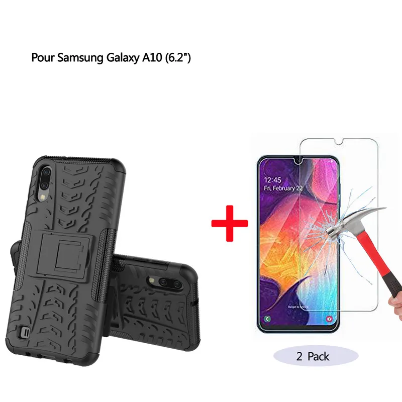 Для samsung Galaxy A10 Мягкий силиконовый чехол из ТПУ и ПК ударопрочный анти-осенний HD