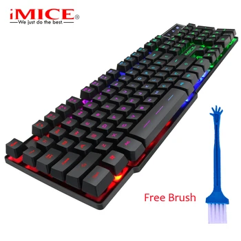 

Gaming keyboard Gamer keyboard with backlight USB 104 Keycaps RGB Wired Ergonomic Keyboard For Tablet Office Computer
