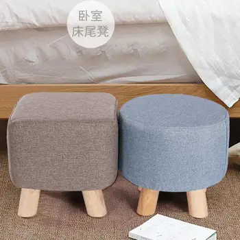

Change shoes stool fashion shoes stool creative square stool fabric sofa coffee table bench home stool