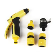 5 в 1 шланг Насадка многофункциональный водяной пневматический распылитель Автомобильная насадка для мытья пистолет ручка опрыскиватель с 4 запасными адаптерами
