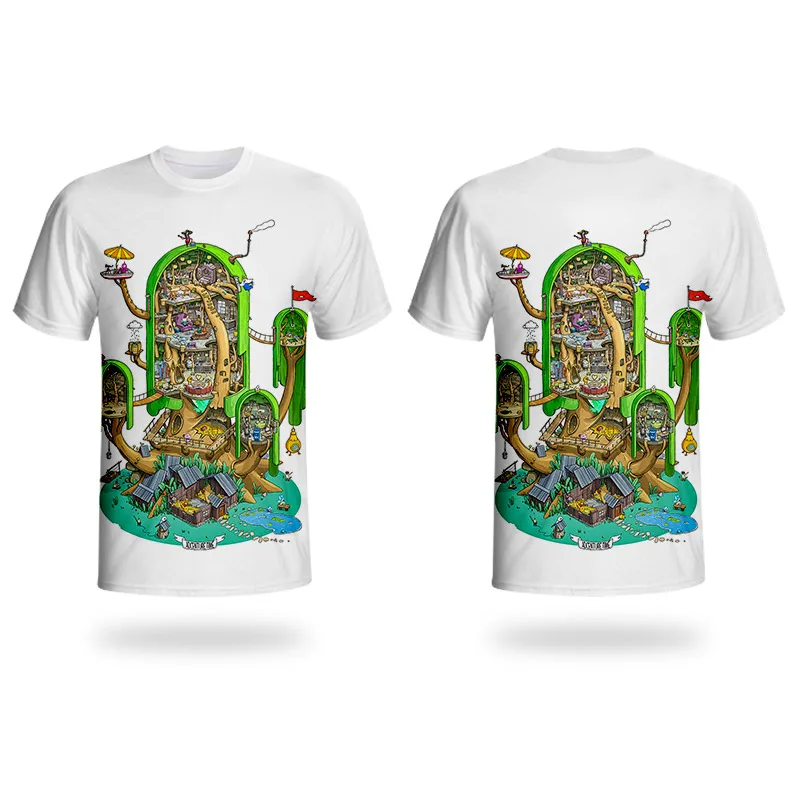 3D футболка WHOSONG время приключений мальчиков забавная одежда Off white короткий рукав круглый воротник Мужская Уличная классическая популярная мультяшная - Color: T05809