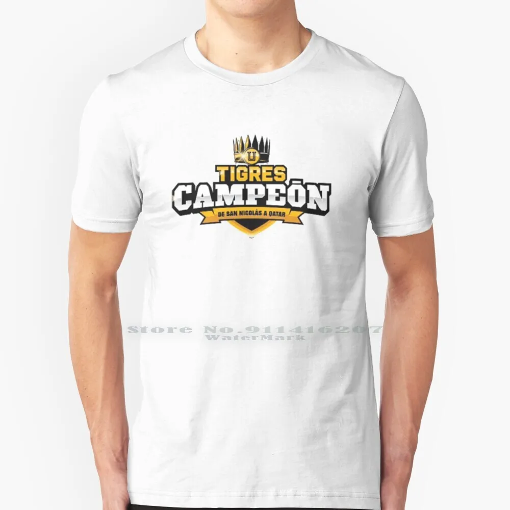 Tigers Of Monterey Campeon T Shirt 100% Puro Cotone Messico Monterey Tigers Monterey Messicano Concacaf Campeon Gignac Concacaf