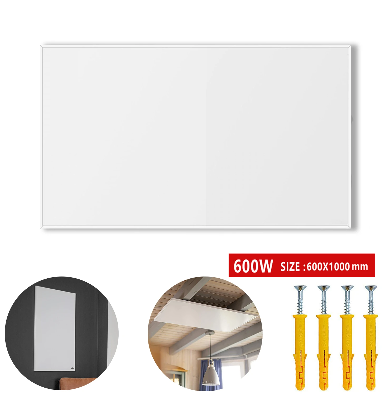Panel calefactor infrarrojo, calefactor eléctrico con tecnología de cristal de carbono, eléctricas| AliExpress