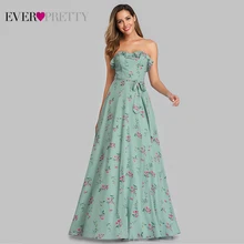 Robe De Soiree Ever красивое пляжное платье EP07242 элегантное ТРАПЕЦИЕВИДНОЕ вечернее платье с цветочным принтом длинное летнее платье в стиле бохо vestido de festa