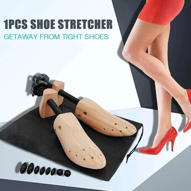 Durable Anti-rust Adjustable Smooth Wooden Shoe Stretcher for Men Women Household Boots Expander Trees Stretcher Shaper Rack