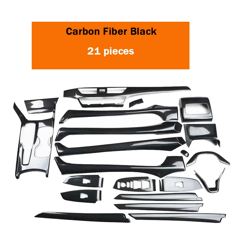 21Pcs/Set Car Interior Dashboard Gear Shift Panel Cover Sticker Trim Kit For Honda 10th Generation Accord Car Styling Accessorie