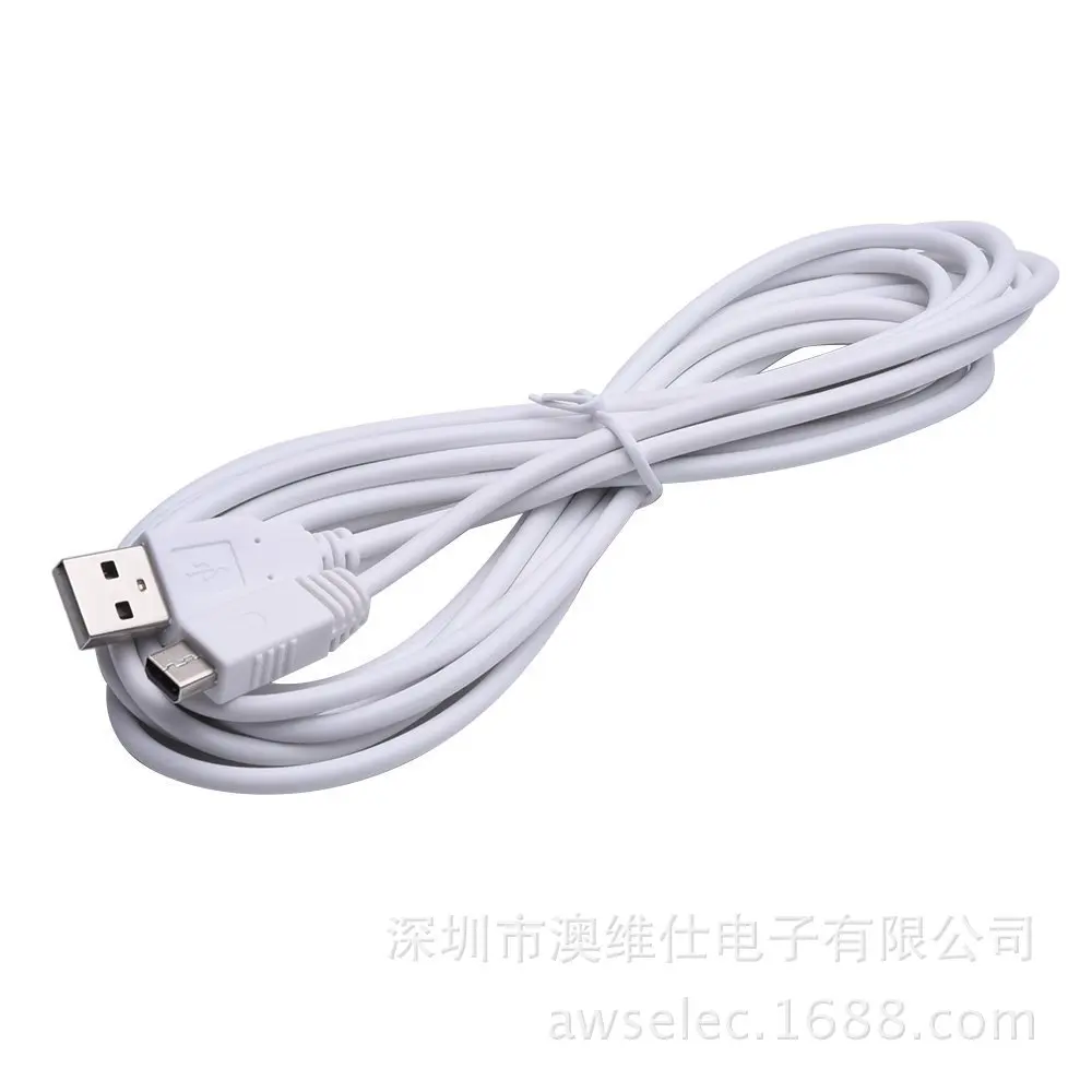 Прямая с фабрики nintendo wii U GamePad USB кабель для передачи данных Хост зарядный кабель шнур питания 3 м
