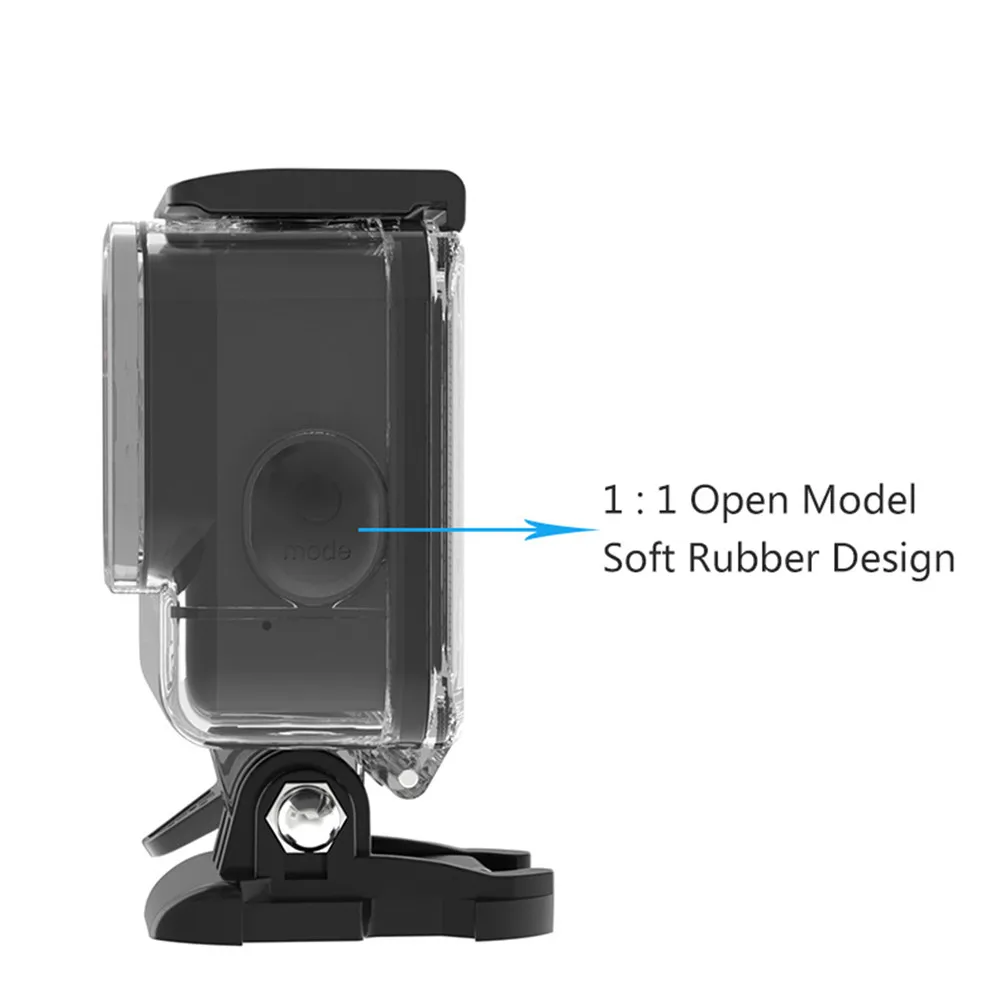 60 м Водонепроницаемый Чехол, прозрачный подводный корпус для GoPro Hero 8, черный защитный чехол для экшн-камеры, запчасти для серфинга и дайвинга