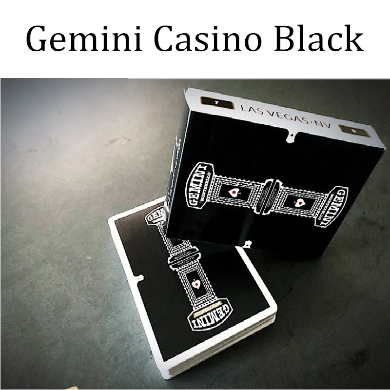 Gemini Casino Black Playing Cards Collectable Deck Poker Size USPCC