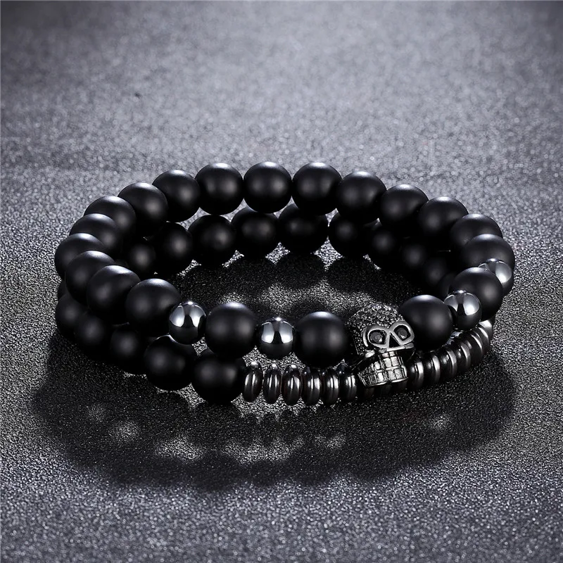 Матовый оксидантный браслет для мужчин и женщин аксессуары ювелирные изделия 2