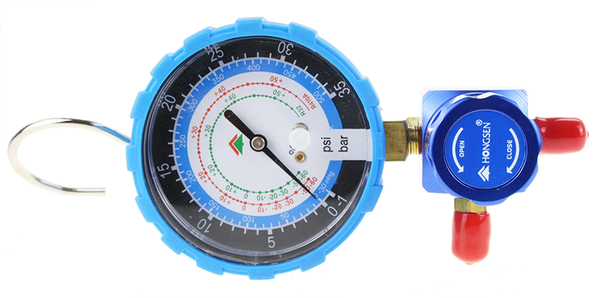 HS-468AL Манометр низкого давления 1-way коллектор для R410a R32 холодильного кондиционера жидкостный счетчик Снежный стол Хладагент