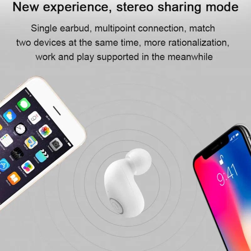 TWS B5 мини Bluetooth гарнитура стерео Беспроводная в уши IPX5 Водонепроницаемый портативный источник питания 2600 мАч
