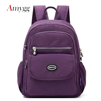 

Women Waterproof Nylon Backpack Large Capacity School Bags For Teenager Casual Female Shoulder Bags Mochila Travel Bookbag Knaps