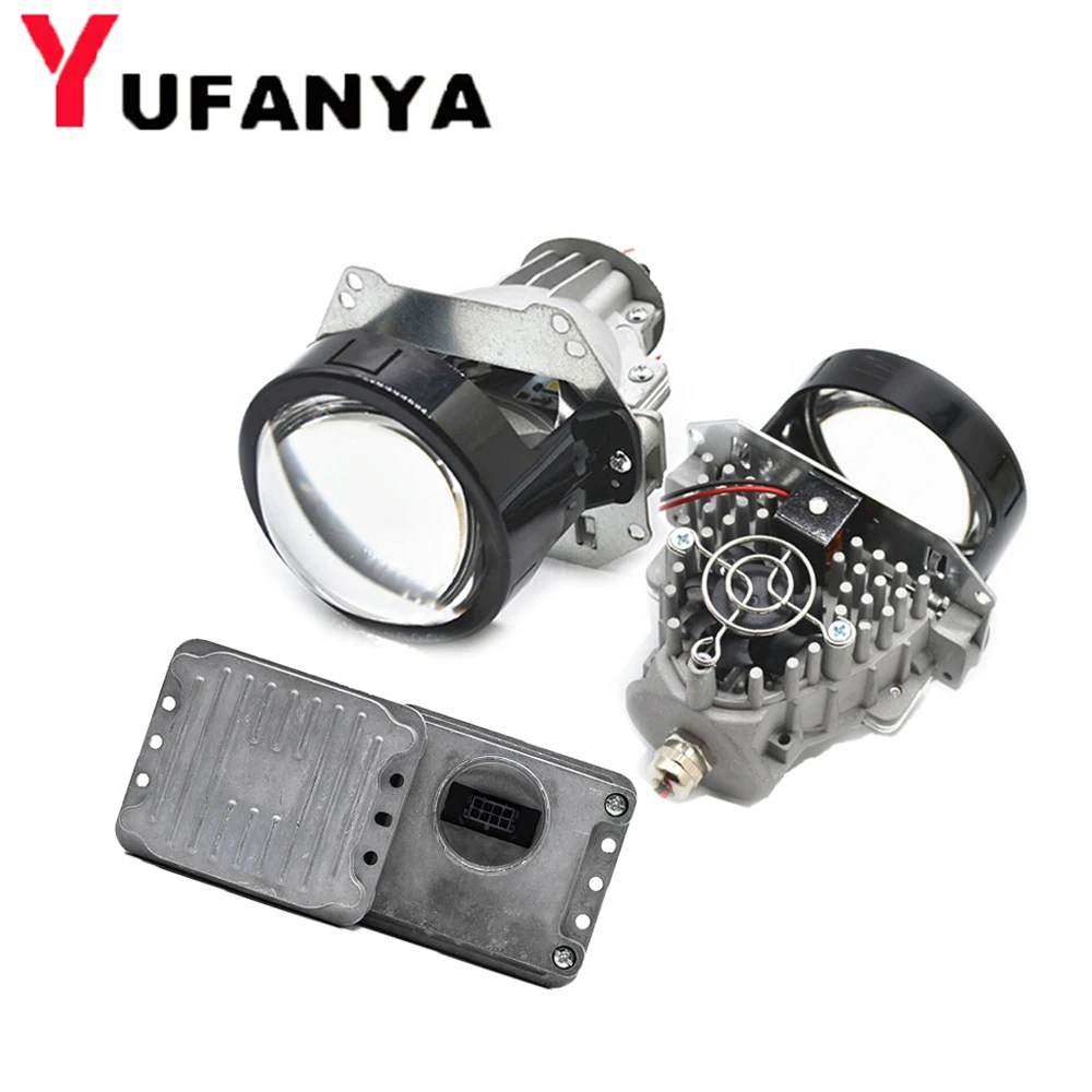 35w 5500k Bi Led Projector Lens Car Retrofit Modify Universial Led