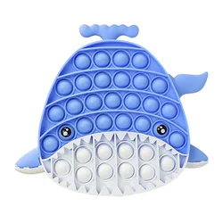 Juguete sensorial Kawaii de ballena para adultos y niños, juguete educativo para aprender, regalo interesante