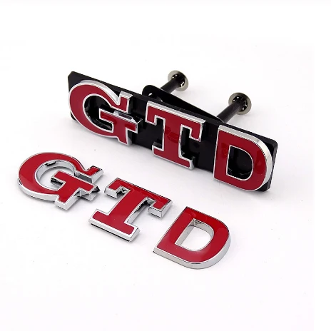 3D GTD GTID grill Golf MKIV Автомобильная наклейка Golf MKV Авто Логотип Golf MKVII Автомобильная эмблема Polo 9N2 Polo N3 значок - Цвет: Grill and truck