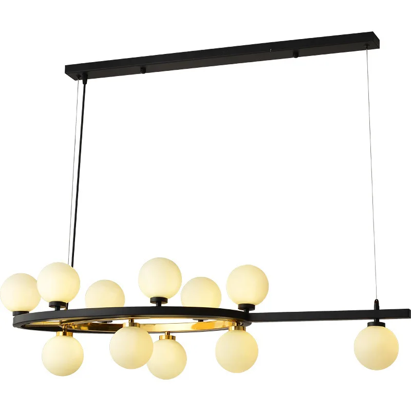 Nordic Postmodern Led Hanging Lights Simple Creative Dining Room Restaurant Bar Chandeliers Iron Study Cafe Suspended Luminaire