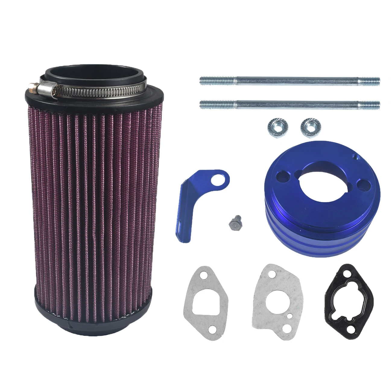 62 мм воздушный фильтр 7080595 адаптер CNC 212cc Go Kart blue | Автомобили и мотоциклы