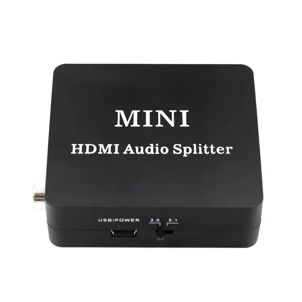 1080P HDMI аудио экстрактор к оптический и RCA(L/R) стерео Аналоговые выходы видео
