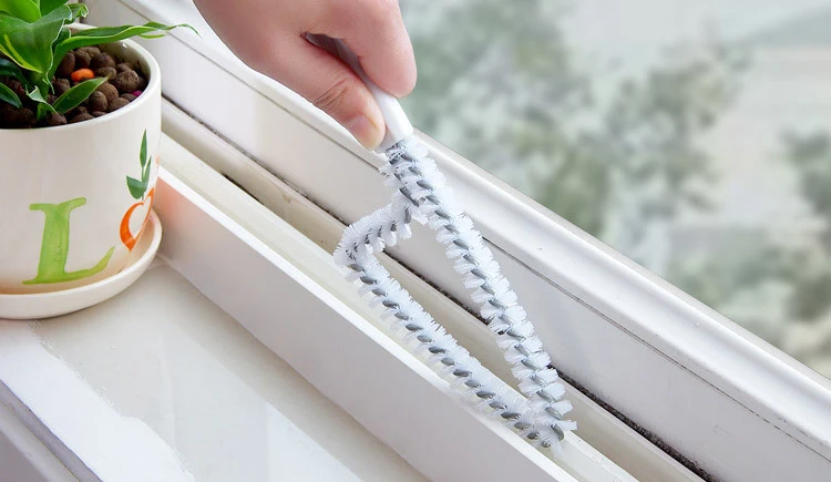 Multipurpose Kitchen bathroom Window / Crevice Cleaning Flume Clean Wash tool station brush Practical
