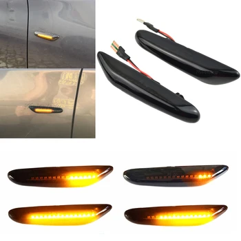 

Dynamic Flowing LED Turn Signal Side Marker Light Blinker For BMW E60 E61 E90 E91 E92 E93 E81 E82 E87 E88 E46 X3 E83 X1 E84