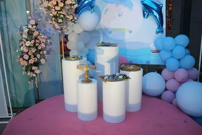 Свадебные Детские вечерние фоны для сцены цилиндрическая колонна большая арка для цветки из шаров десертный стол высокий торт стенд стойки Держатели