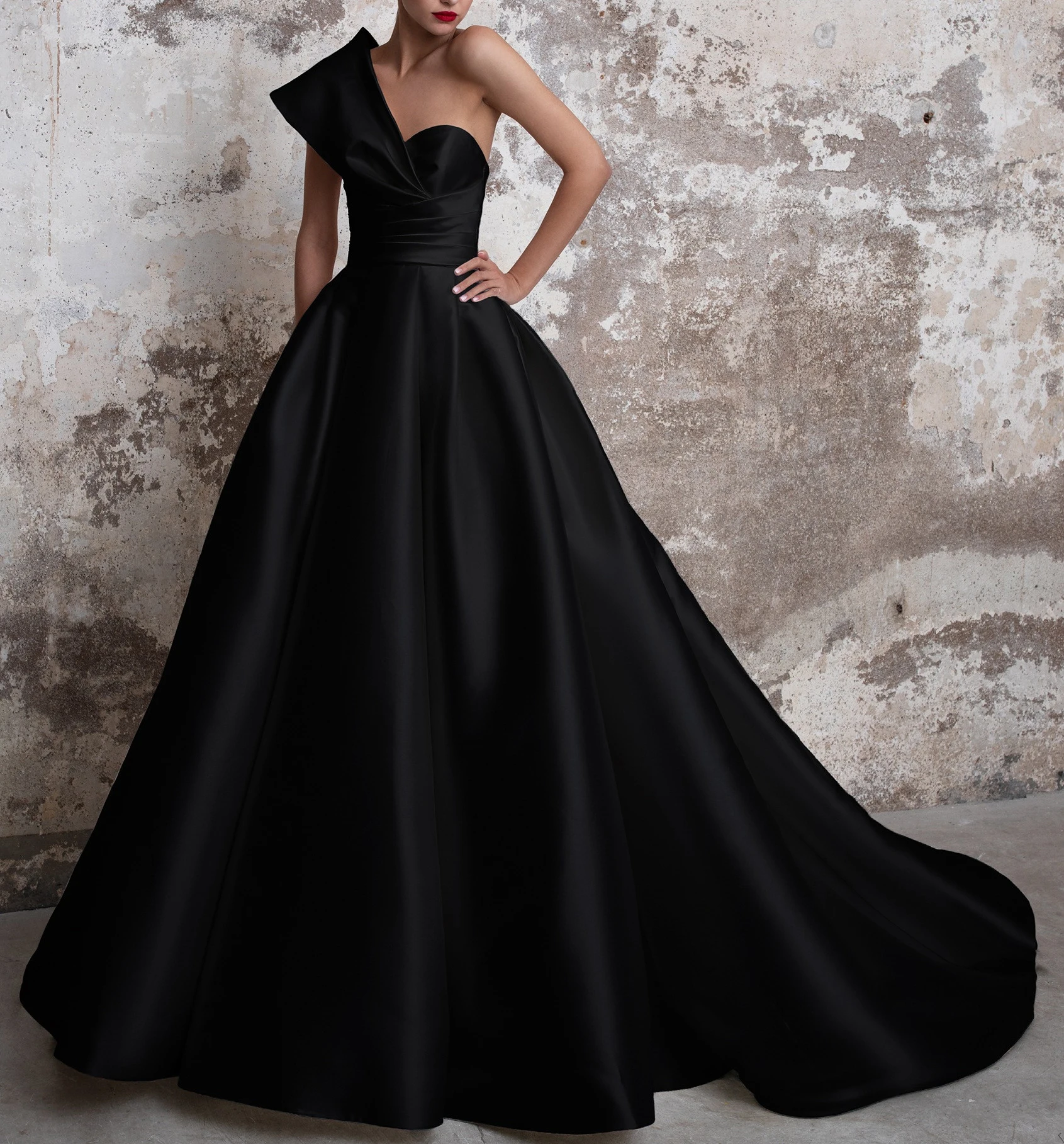 black long gala dress