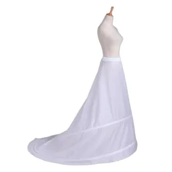 Train Wedding Bridal Petticoat Underskirt Cosplay Party Crinoline Slips Large Wasit With Hoops