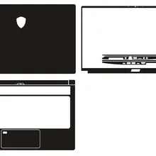 Ноутбук углеродного волокна виниловая кожа Наклейка Обложка для MSI Prestige P75 17,3"