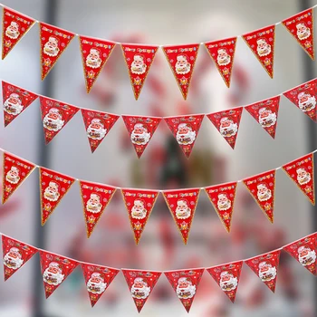 

Christmas Decoration Banners Christmas Decoration For Home Christmas Ornaments Santa Claus Banner Mall Party Supermarket Decor