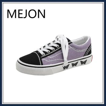 

Canvas Shoes Women 2020 Summer New Cute Kitty Girls Trainers Flat Heel Preppy Style Lady Sneakers Vulcanized Casual Shoes 35-40