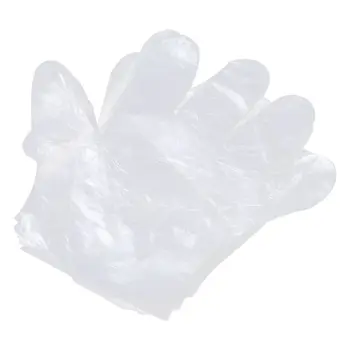 

Flexible PE Disposable Gloves Clear 100 Pcs Transparent