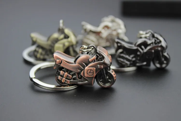 Metal Alloy Creative Stereo Violence Motorcycle Keychain Car Small Gifts Fashion Pendant G035