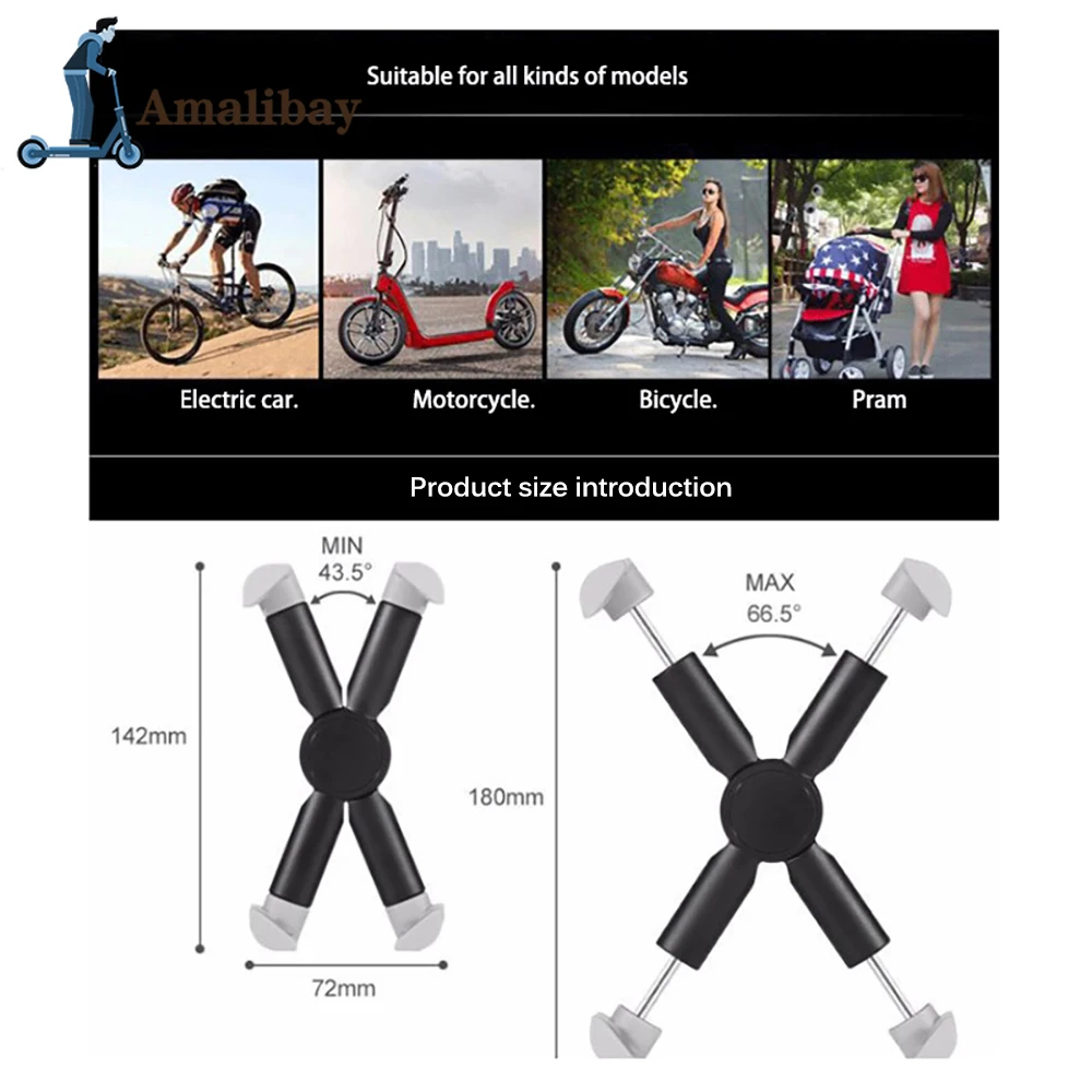 Регулируемый держатель для телефона для скутера, кронштейн для Xiaomi M365 и Pro для Ninebot ES2 ES4, аксессуары для электрического скутера