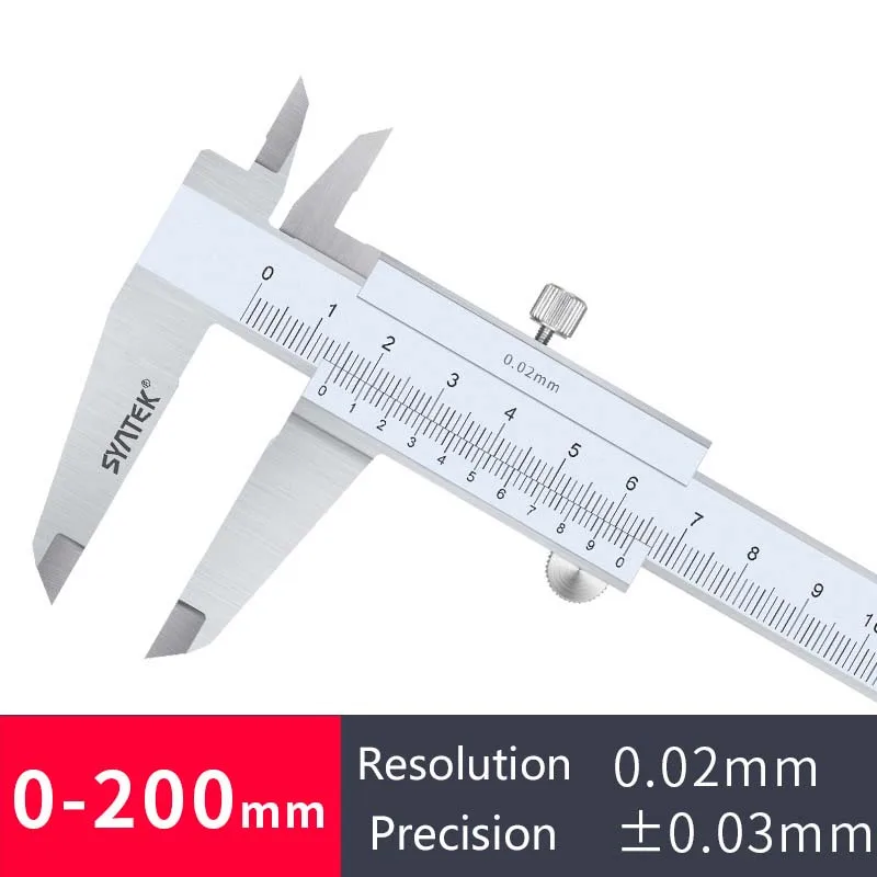 0,02 мм штангенциркуль нонира из нержавеющей стали 0-150-200-300мм Высокоточный штангенциркуль промышленного класса измерительный инструмент - Цвет: 200mm