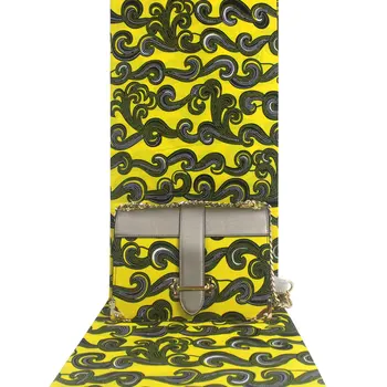 

2020 Autumn New Woman handbag african wax bag set cotton ankara prints fabric fatory price for party dresses 6yard/lot H2009