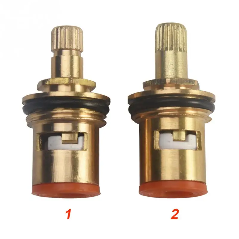 

1/2 Inch Turn Temperature Control Tap Disc Hot Cold Faucet Replacement Ceramic Brass