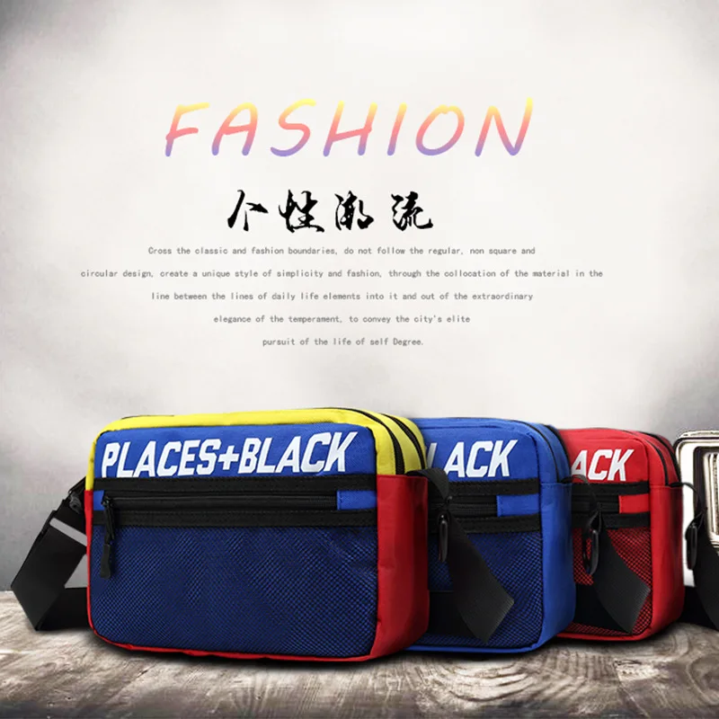 

2019 New Style Korean-style Shoulder Bag Street Men's Bag Fashion Cool Shoulder Bag Men And Women Couples Shoulder Bag Summer Ba